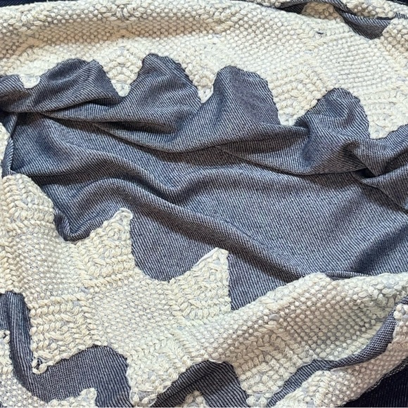 Uncle Frank BLUE DRESS MED BOHO Anthropologie white Crochet Knit Wide Neck 75203 - Picture 8 of 16